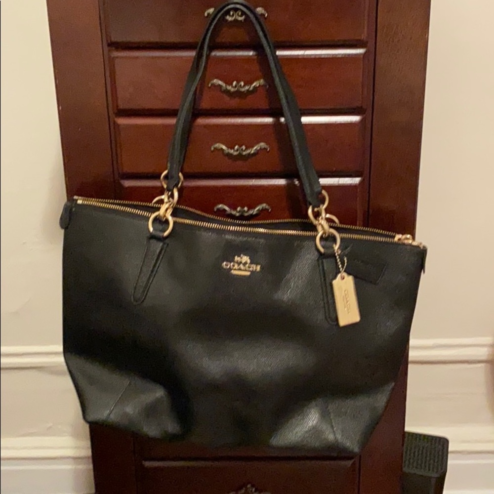 Coach handbag, black
